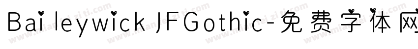 Bai leywick JFGothic字体转换